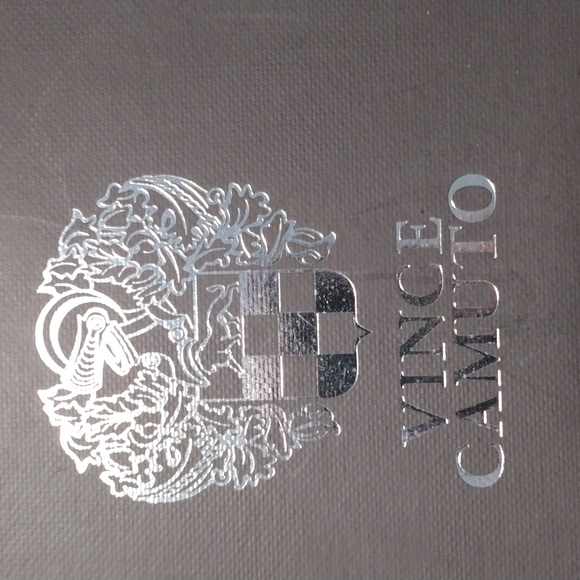 Vince Camuto Tan suede stack heel sling back 7.5 - Picture 6 of 6